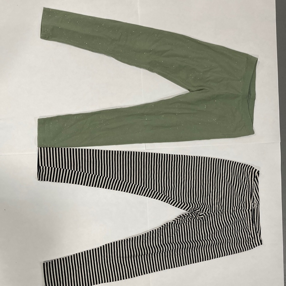 Cat & Jack 2 pair girls leggings XL (14-16)